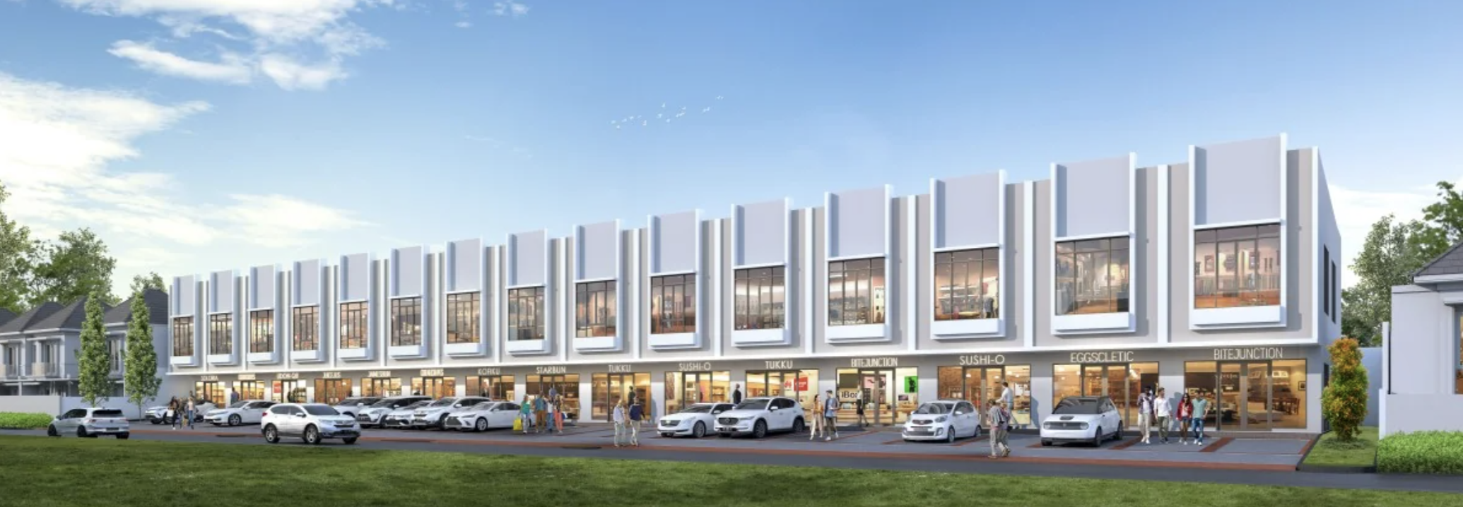 Fasad depan Ruko New Santa Anna Gading Serpong 2 lantai
