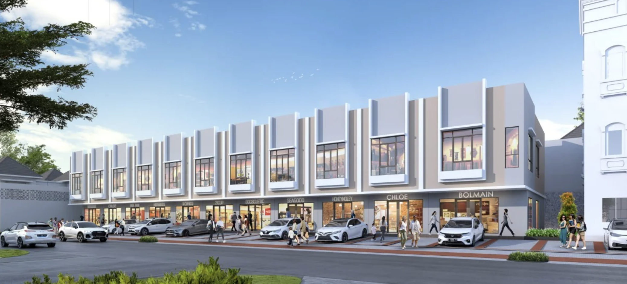 Eksterior Ruko New Santa Monica Gading Serpong Paramount Land